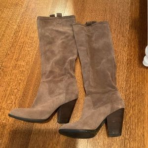 Vince Camuto Brown Suede Knee High Boot - Size 8.5